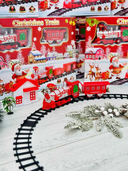 Дитяча залізниця. Новорічний потяг. Новий. Подарункова коробка.