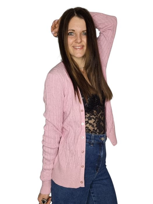 Różowy sweterek kardigan Marie lund rozmiar m/l