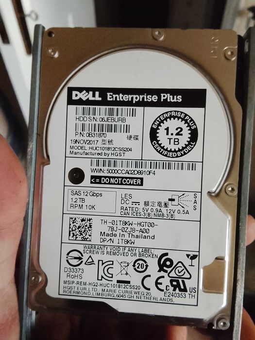 Disco rigido dell 1.2 Tb 10k rpm