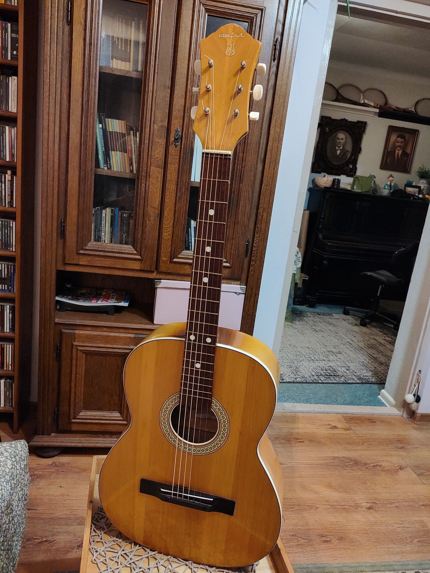 Szeroki gryf 45 mm Defil 7/8 gitara akustyczna Wygodna Dobrze brzmi !!