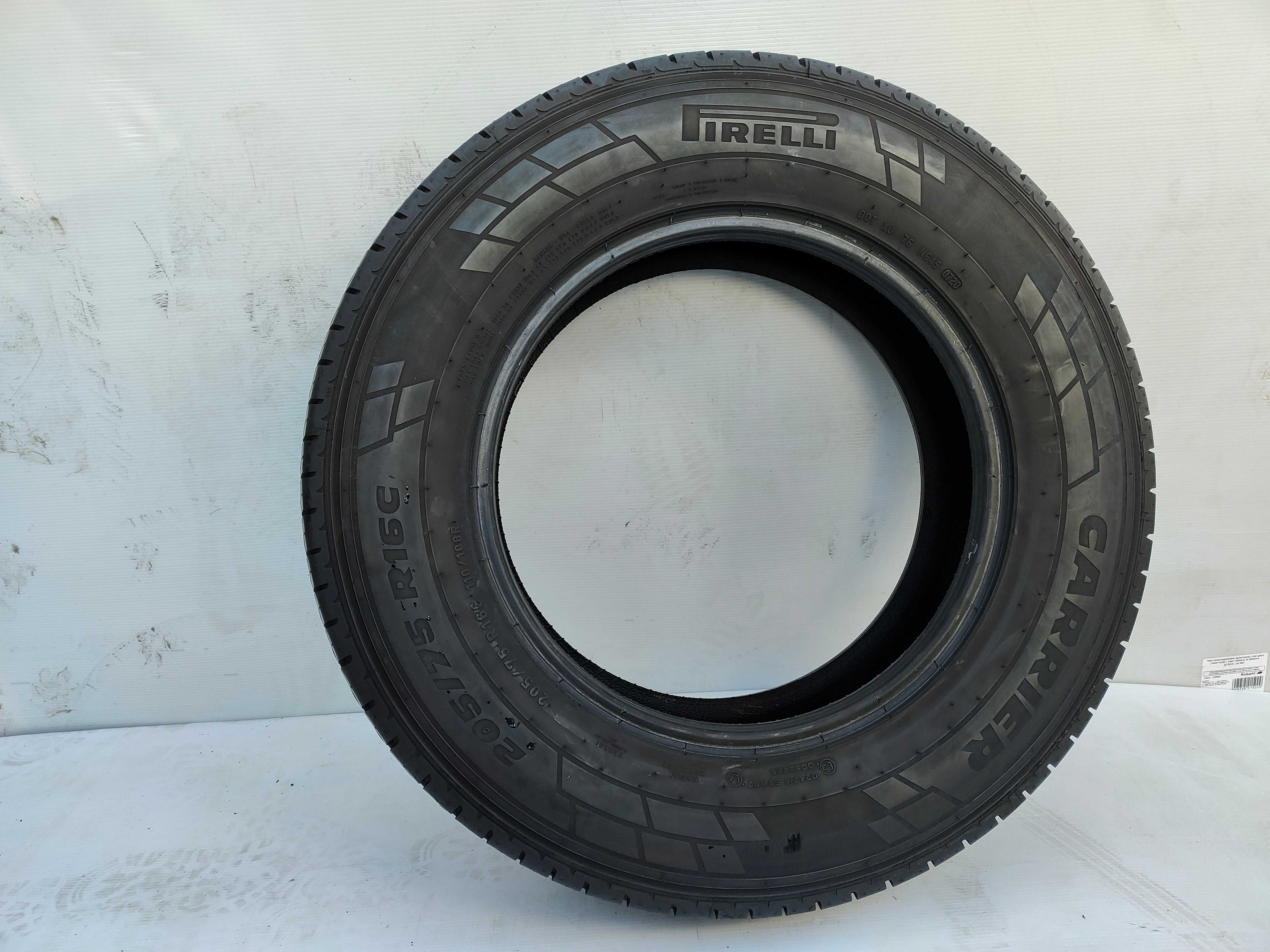 Opony Letnie 205/75/16C Pirelli 4szt 2020r