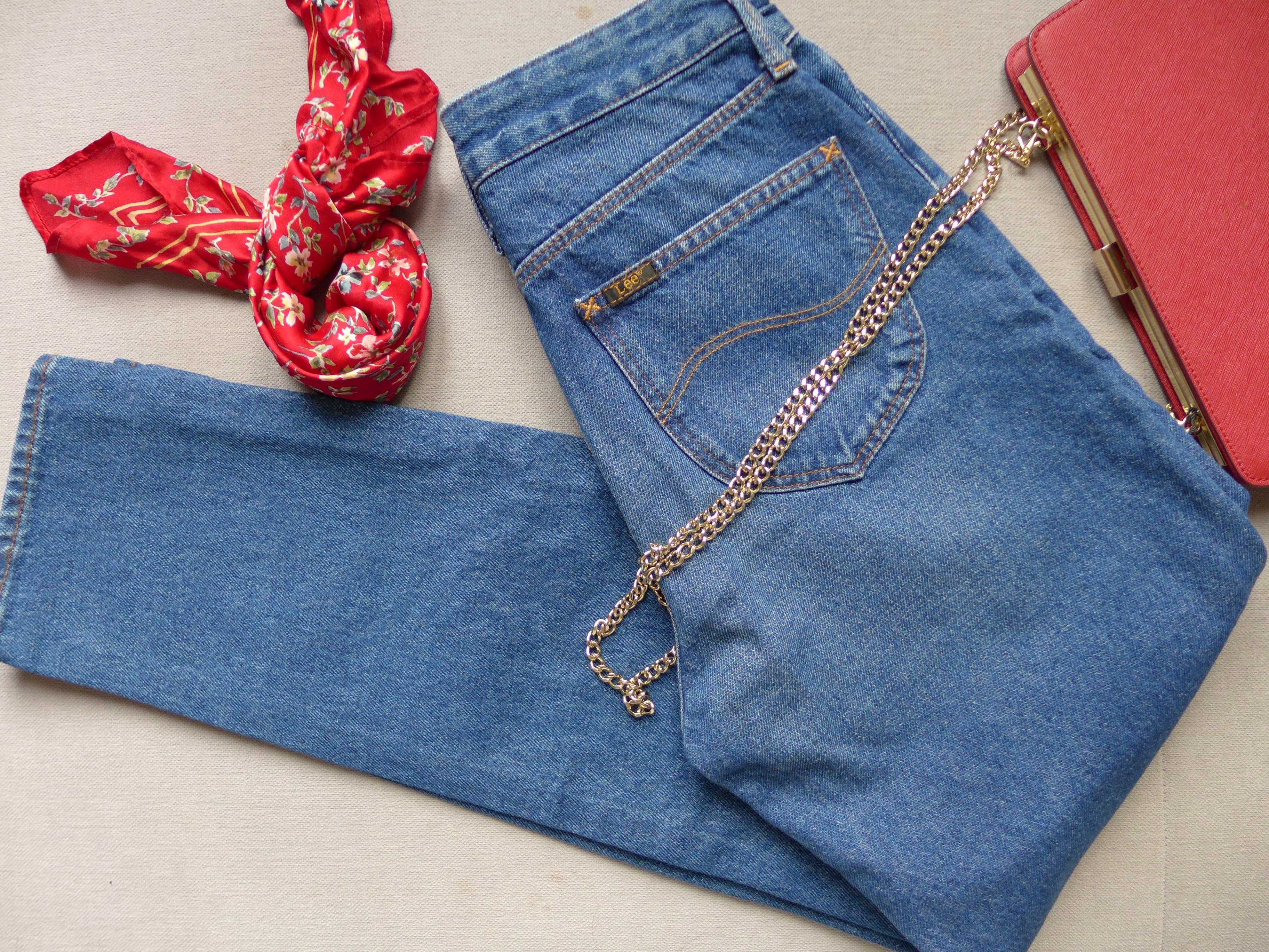 LUX klasyczne dżinsy LEE Mom Jeans L32IGAPP 27/31 XS 34 S 36 jak NOWE