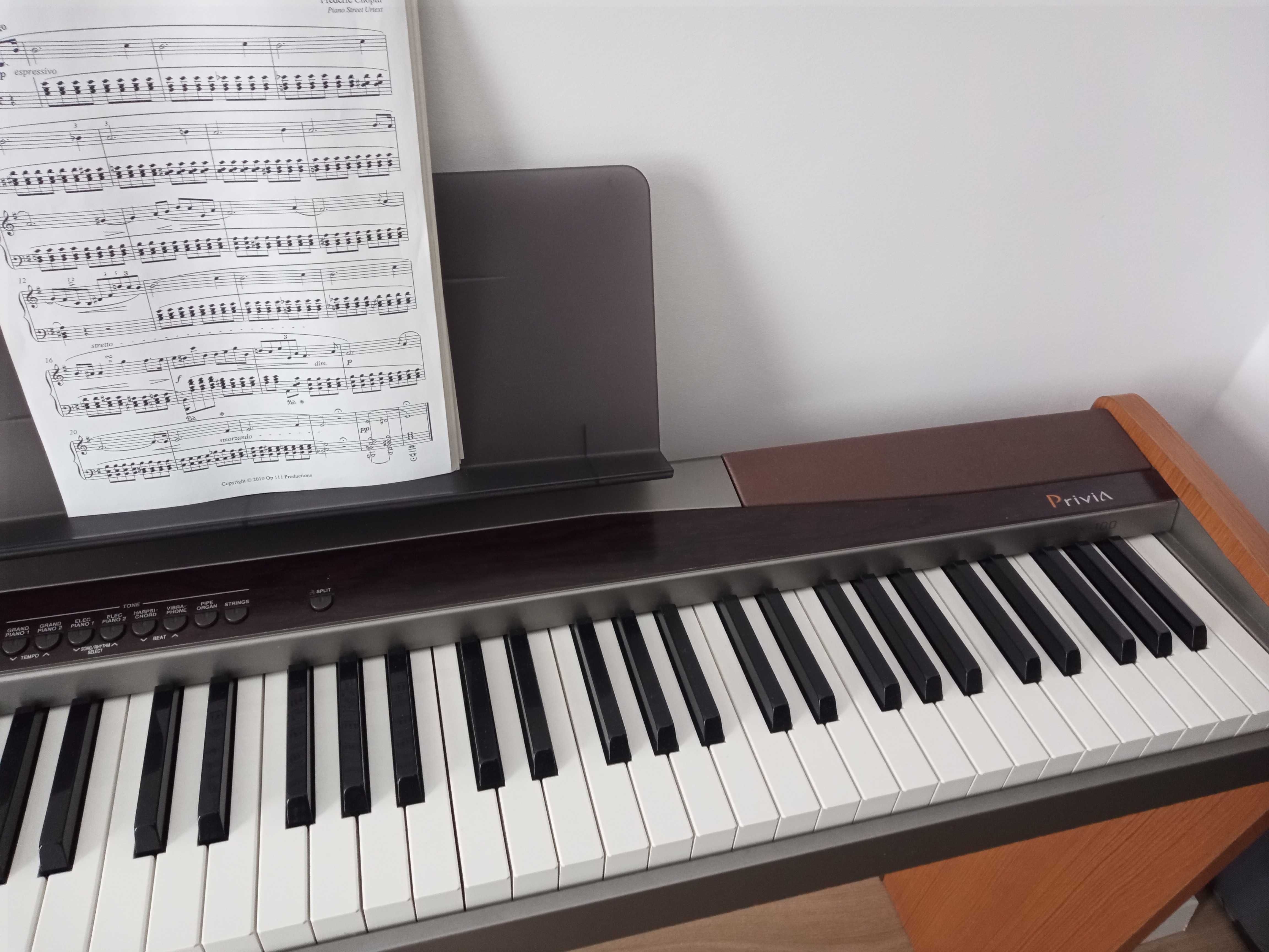 Pianino cyfrowe Casio Privia PX-100. Klawiatura ważona + stand