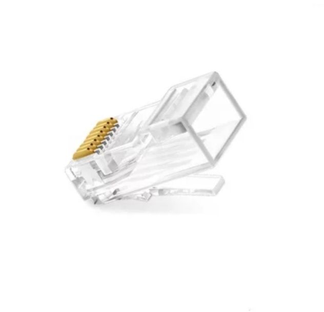 10 Fichas conector Rj45 Cat6 Macho para ethernet/UTP