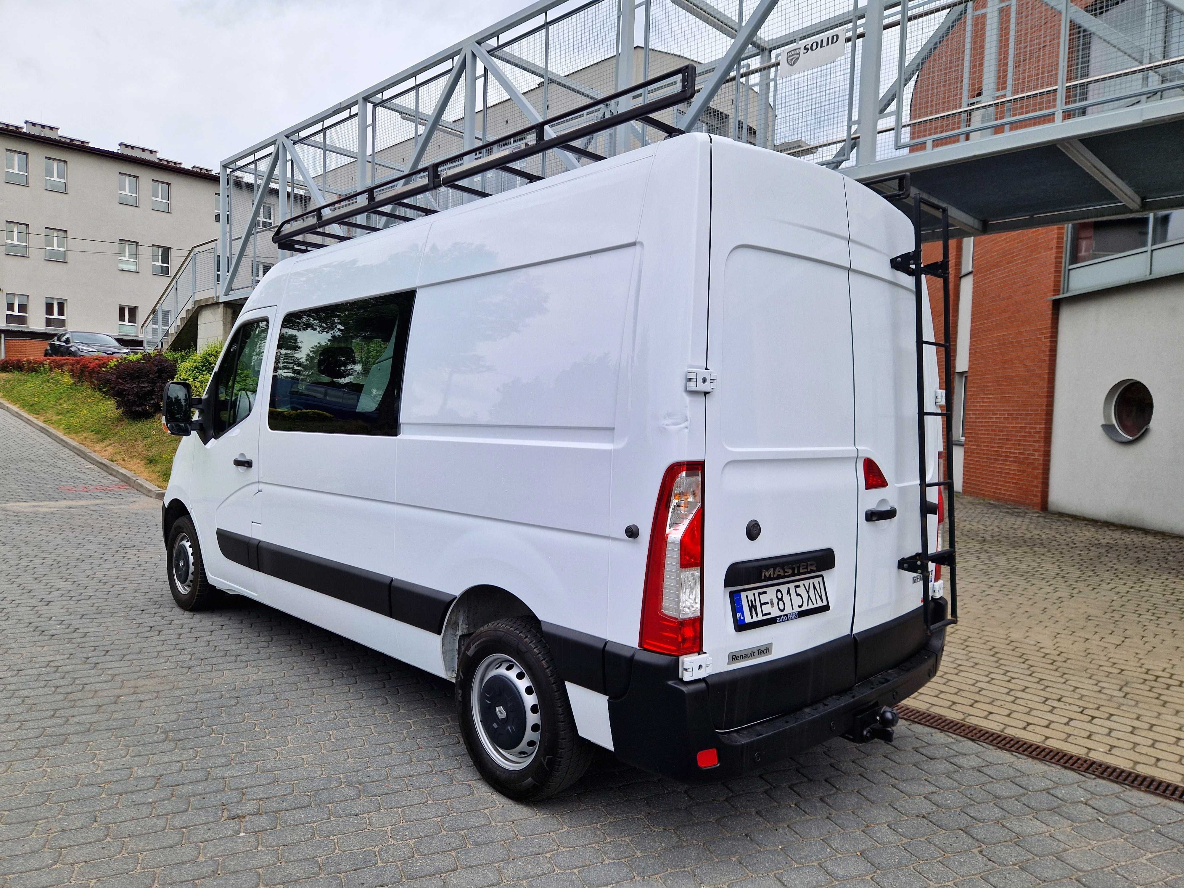 Renault Master Furgon Brygadówka 6 7 Osób 170 Km Bagażnik Krajowy 1 Wł