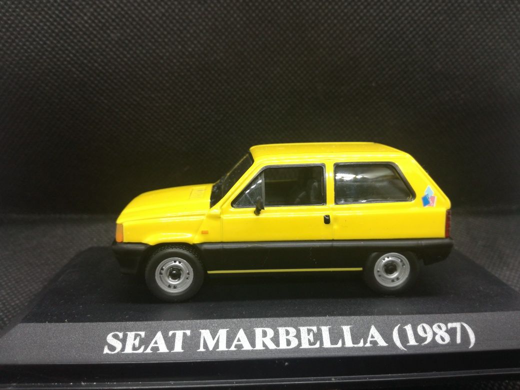 Miniaturas 1/43 Fiat e Seat em estado novo