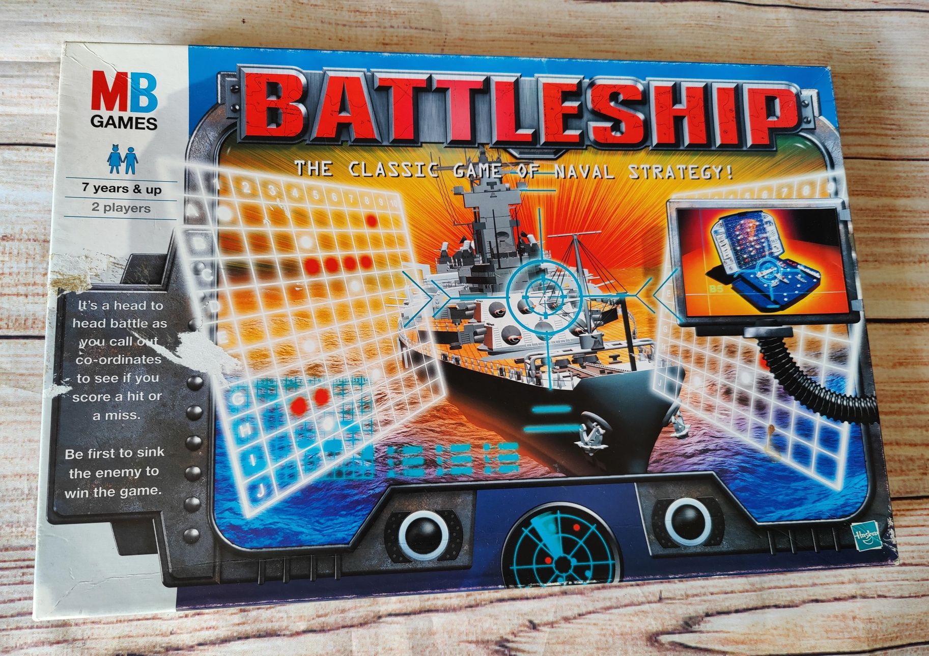 Hasbro MB Games Battleship Gra w statki Vintage