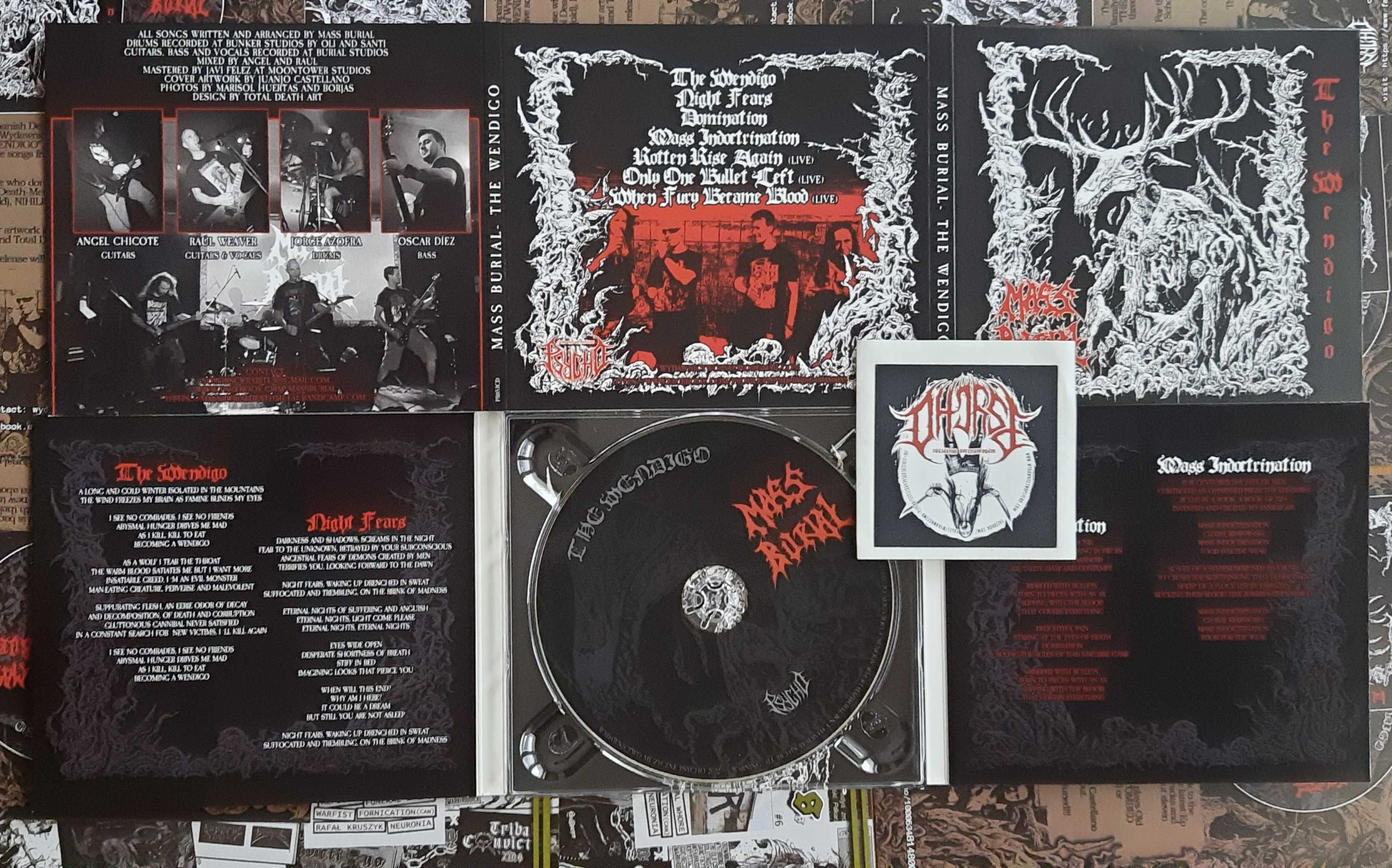 MASS BURIAL - The Wendigo - digipack folia death metal