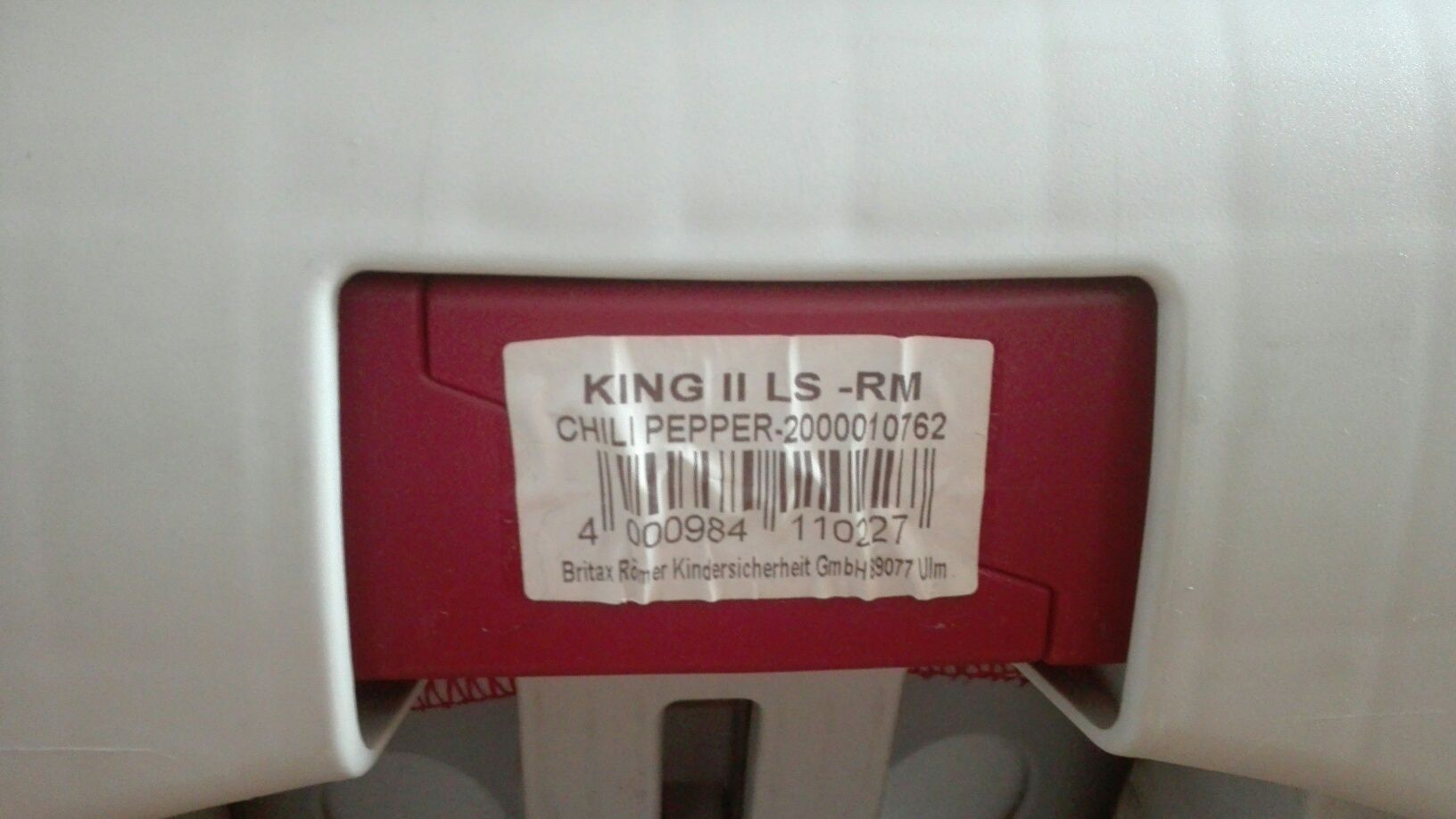 Fotelik samochodowy 9-18 kg Romer Britax King II LS