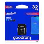 Goodram Microcard 32 GB karta pamięci micro SD HC UHS-I class 10, adap
