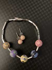 Conjunto colar, pulseira e brincos Swatch