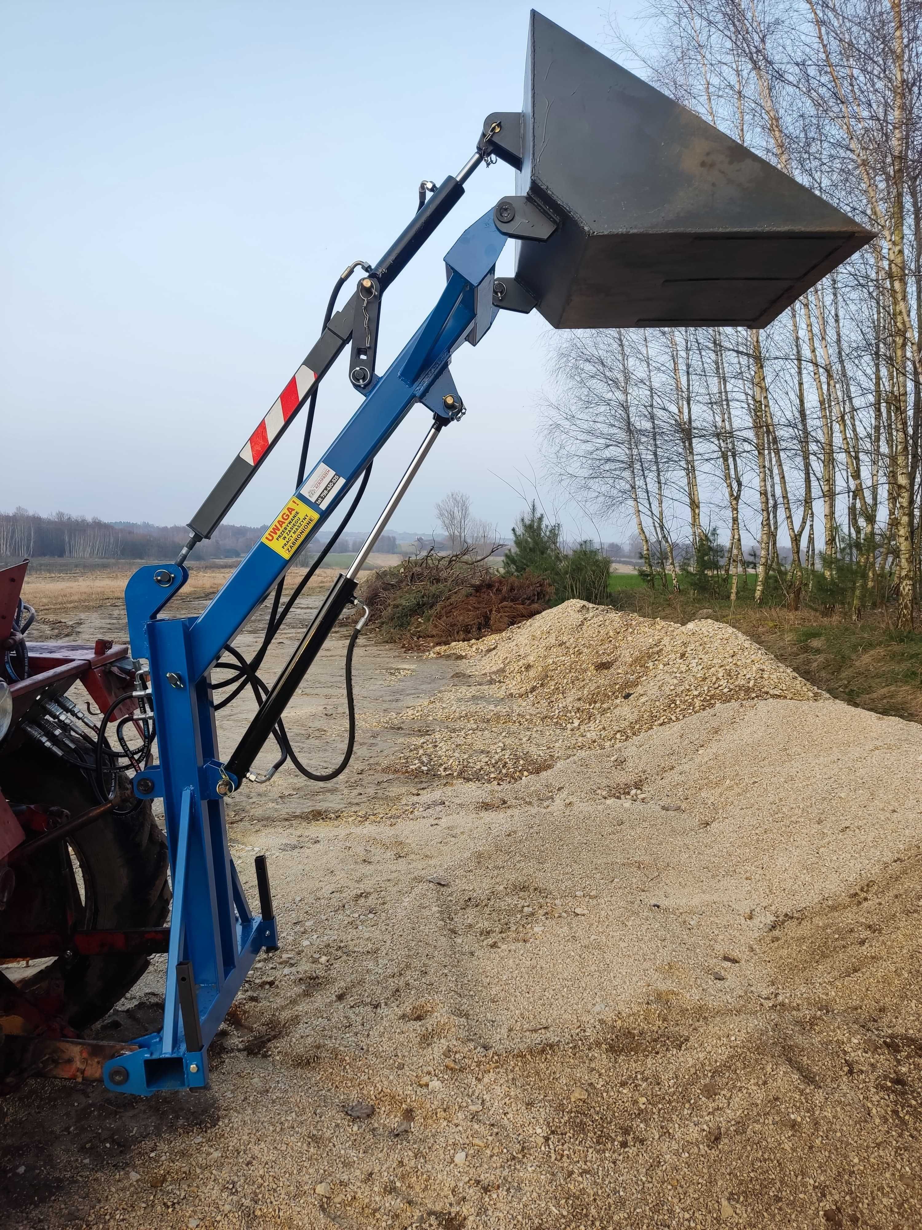 Ładowacz do ciągnika tur na tył ciągnika łycha hydrauliczny do piachu