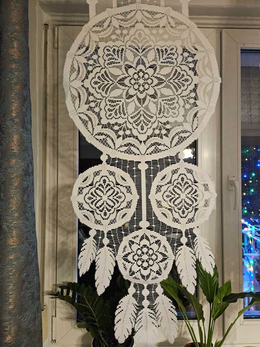 Dwa panele okienne 45 x 130 cm łapacz snów dekoracja okno 2 sztuki