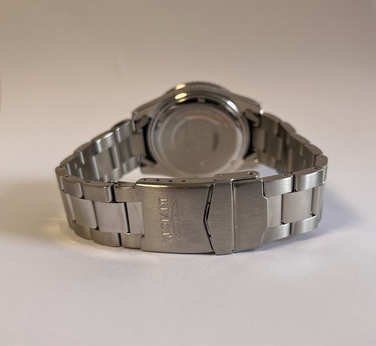 Invicta 47138, чоловічий годинник з синім циферблатом, інвікта срібло