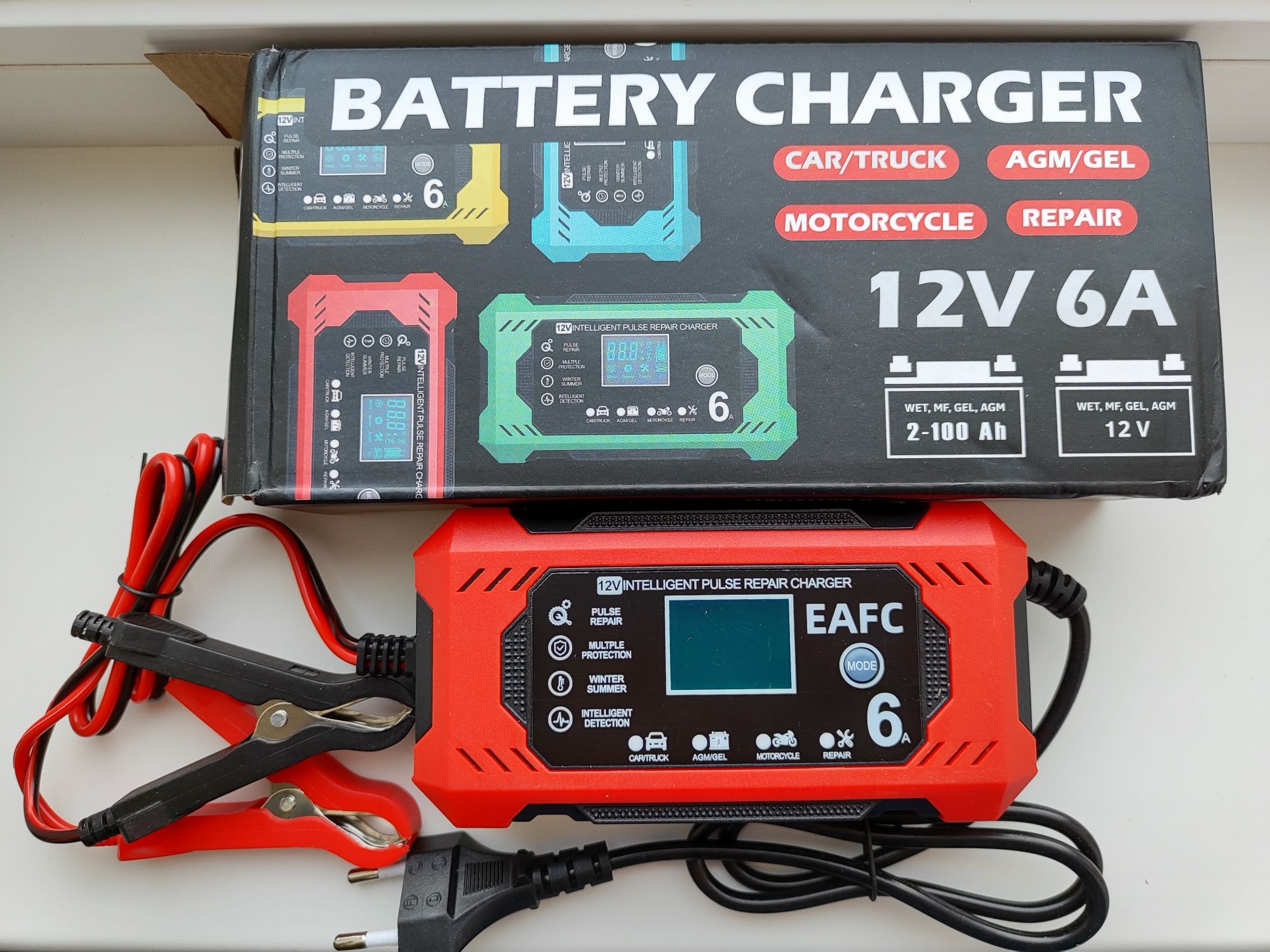 Зарядний пристрій для акумуляторів Зарядка для акумулятора EAFC 12v 6a