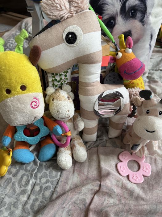 Подвеска-погремушка Жирафа, с рождения