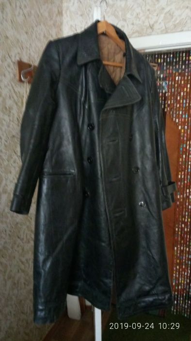 Кожаное пальто старинное мужское