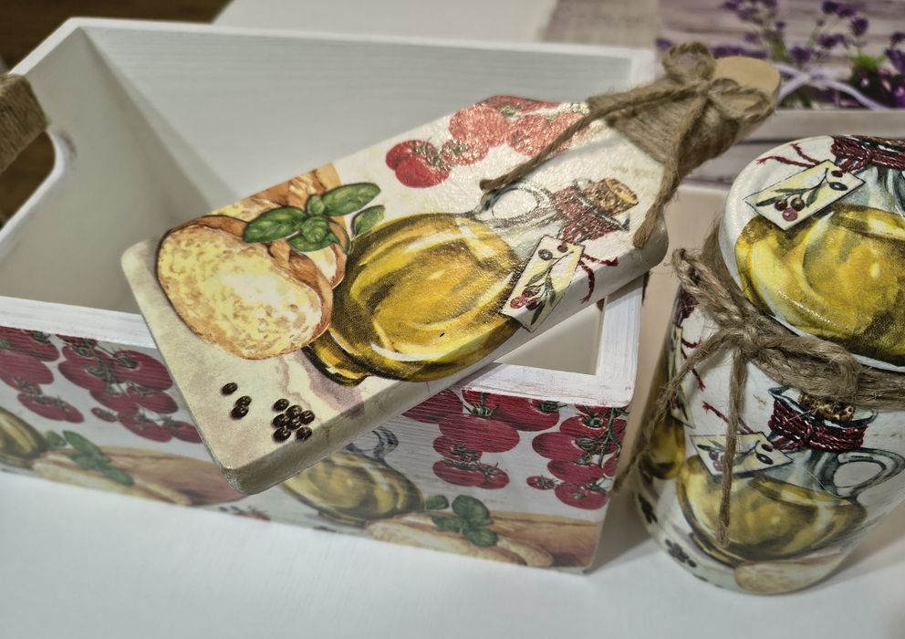 Zestaw dekoracyjny decoupage