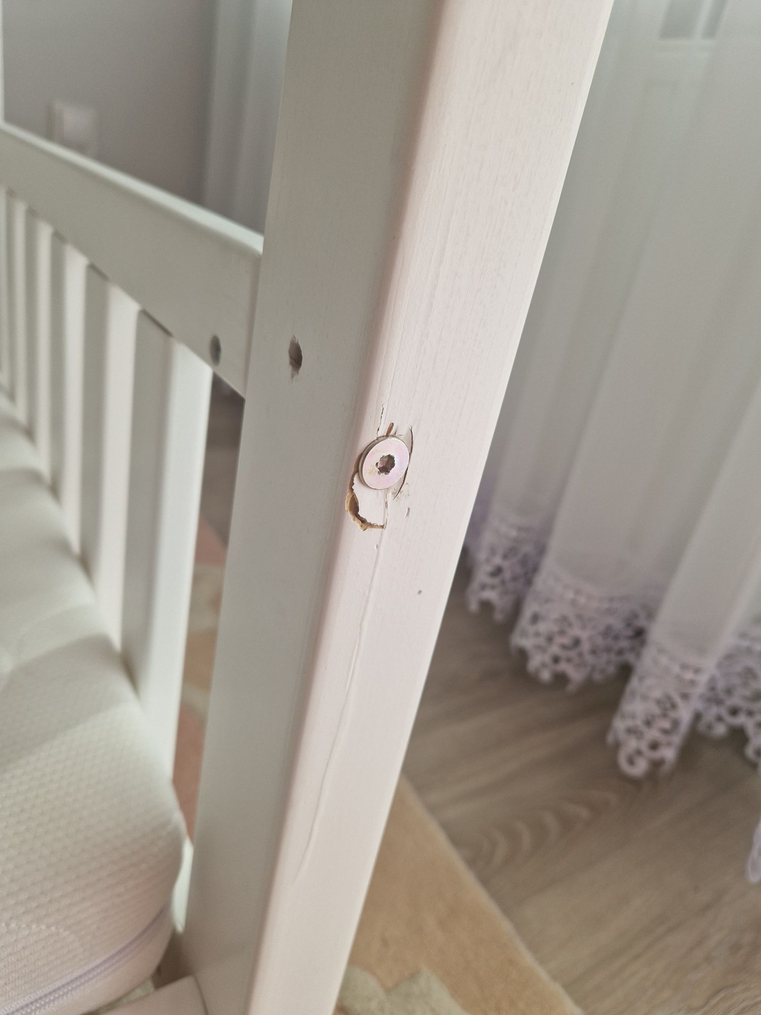 Łóżko domek z kominem Luletto 160/90