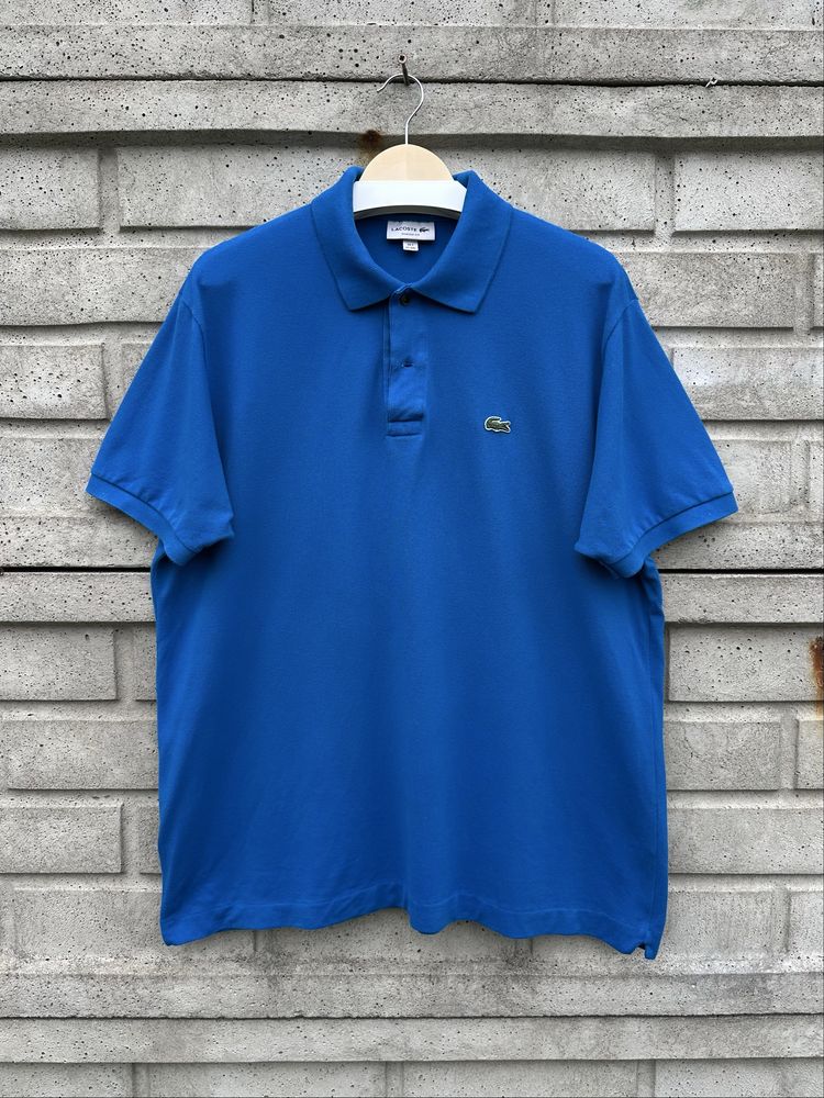 Niebieska koszulka polo Lacoste, rozmiar XXL regular fit