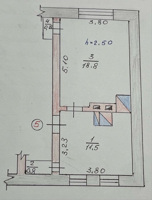 Продам однокімнатну квартиру, під кап ремон