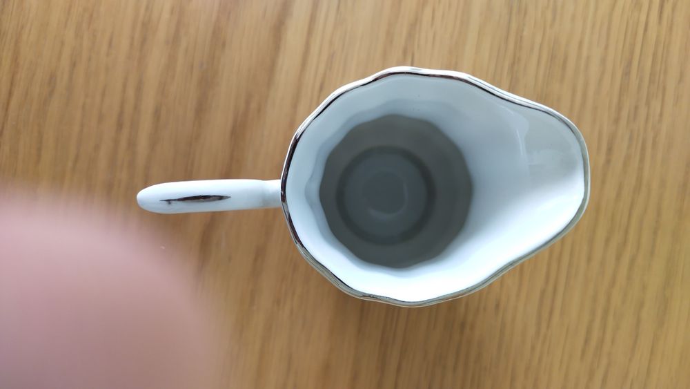 Porcelanowy mlecznik Wałbrzych PRL
