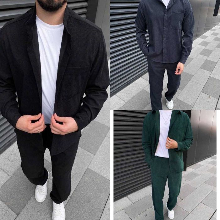 В наличии! Вельветовый мужской костюм