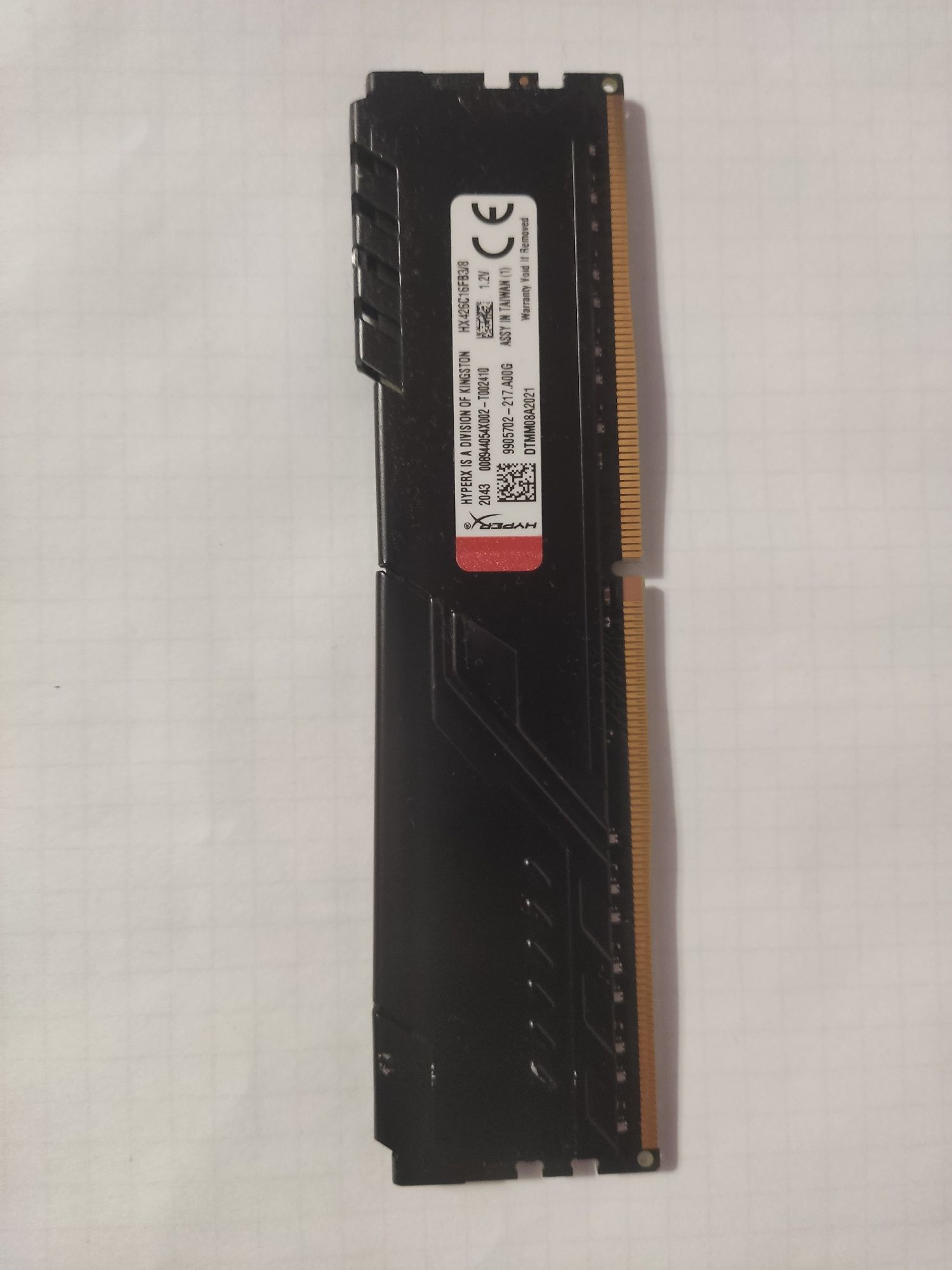 Модуль пам'яті для комп'ютера DDR4 8GB 2666 MHz HyperX FURY Black King