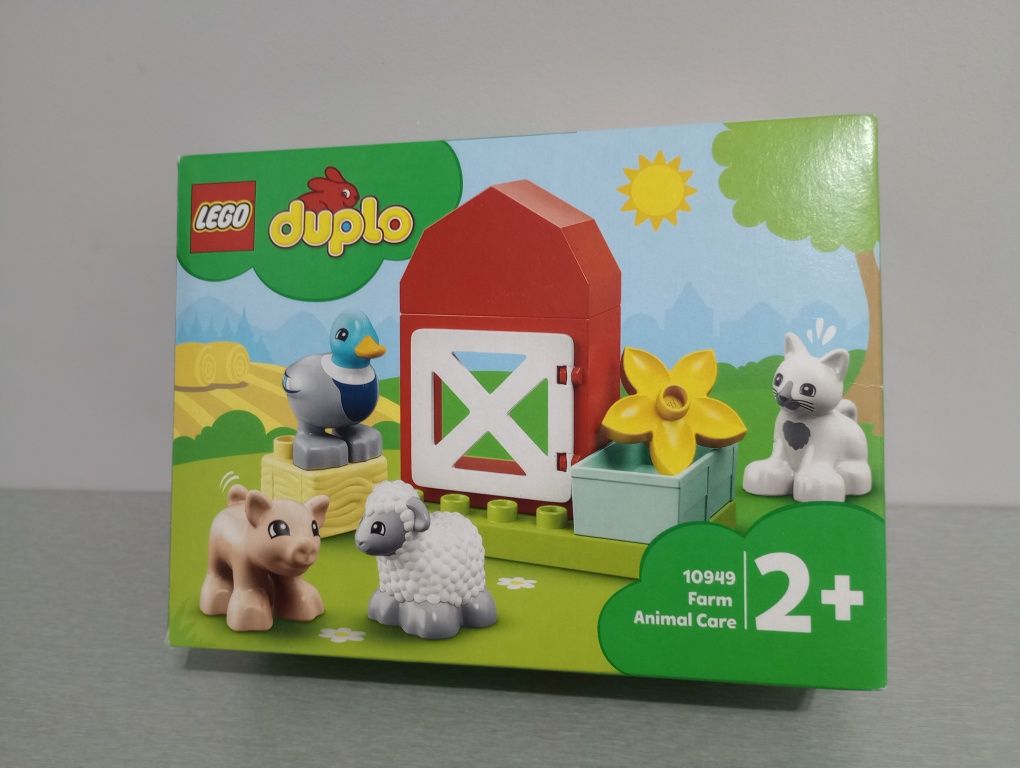 Zestaw LEGO 10949 Duplo farma zwierzęta wejście kotek owca kaczka świn