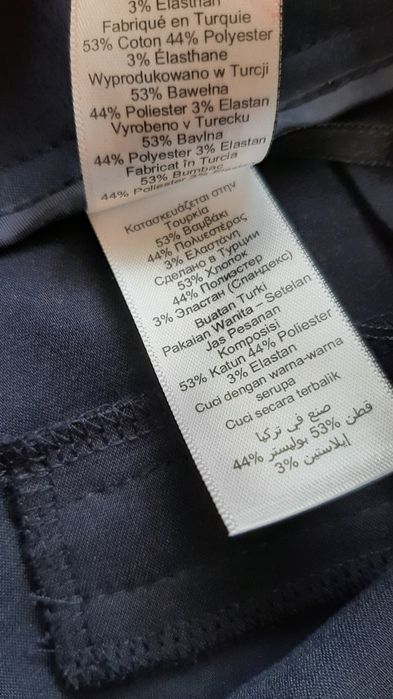 Eleganckie granatowe spodnie