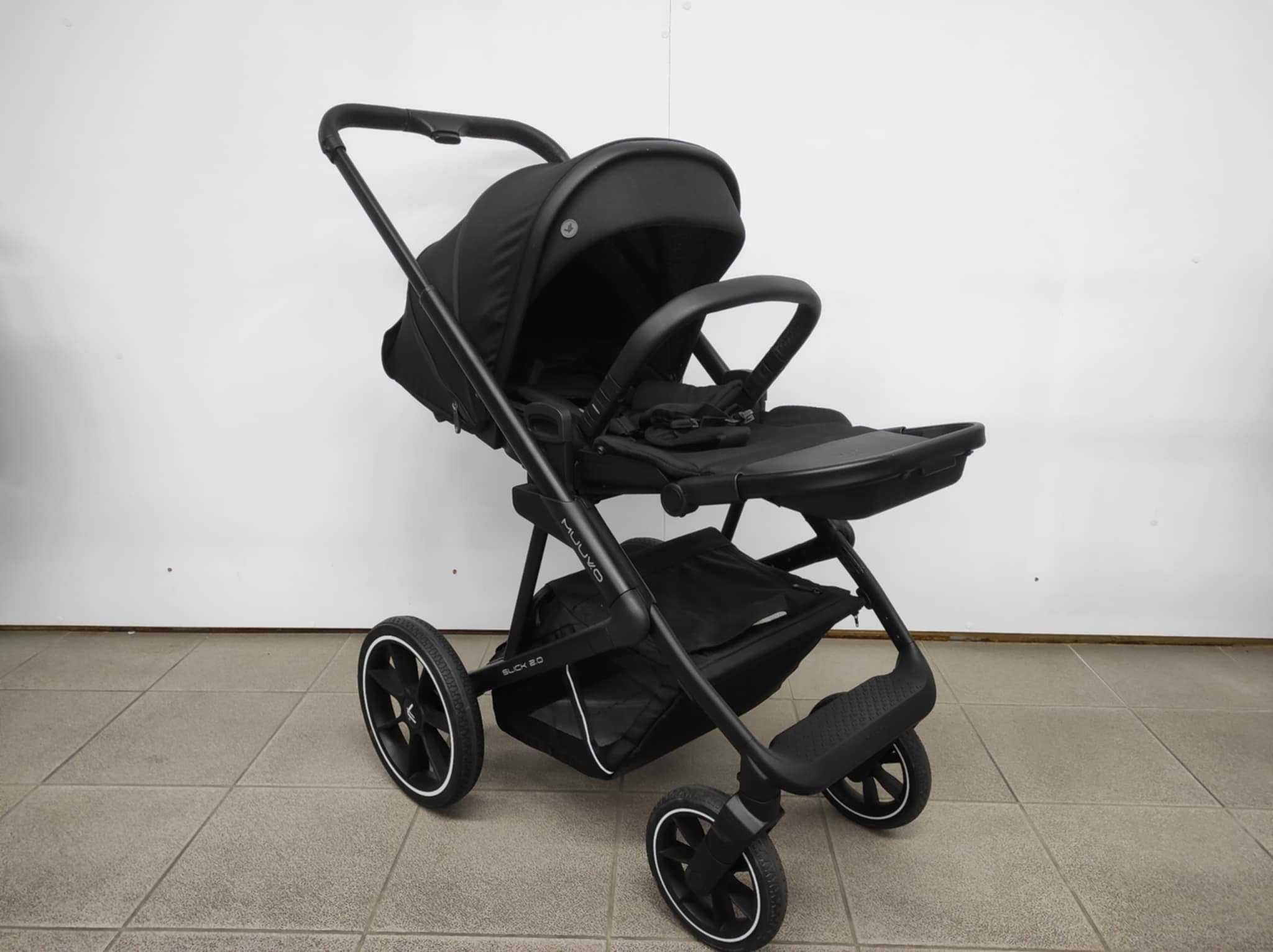 Wózek 2w1 Muuvo Slick 2.0 Classic Black Z EKSPOZYCJI!