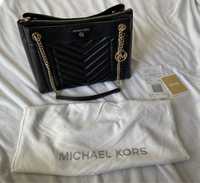 Michael Kors czarna skórzana torebka