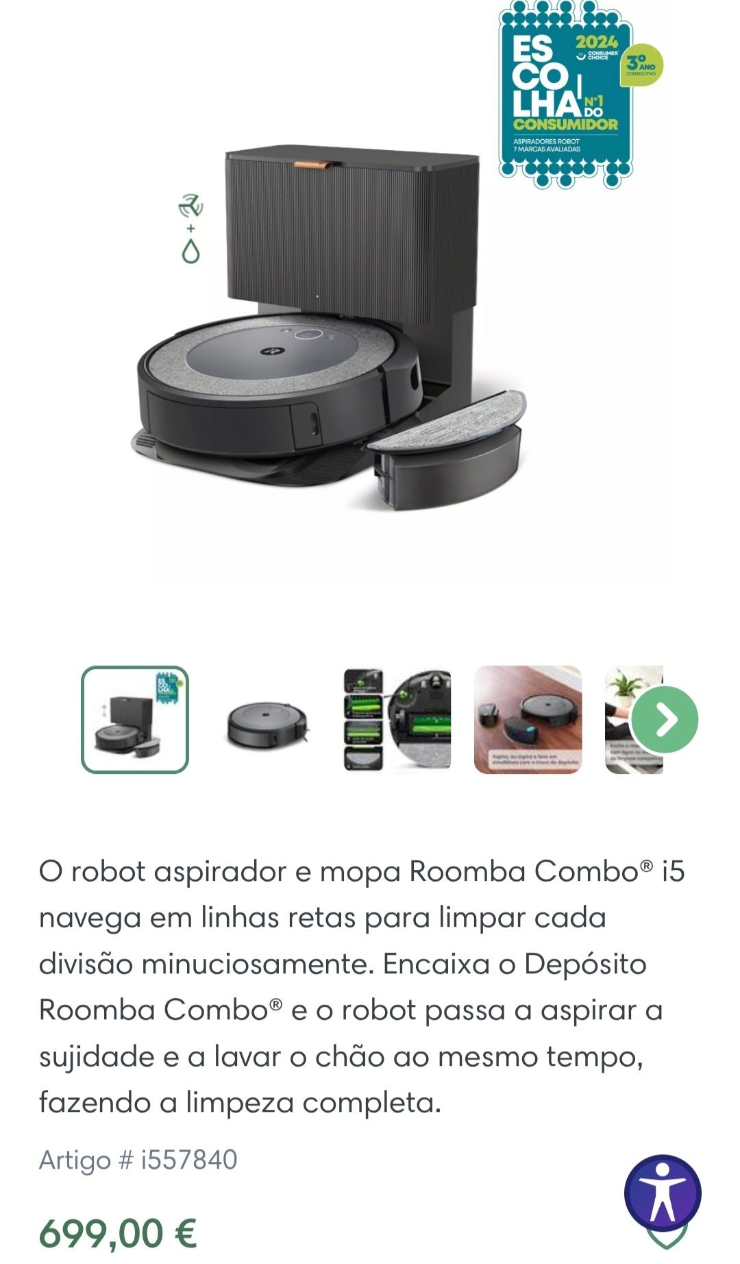 Aspirador inteligente Roomba