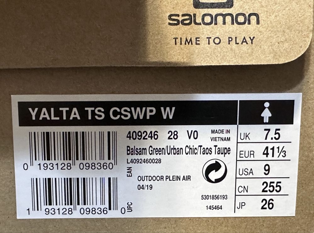 Salomon YALTA TS CSWP W Waterproof