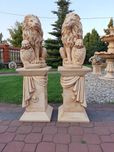 Figura ogrodowa betonowa, galanteria ogrodowa. Lwy ,prawy i lewy para
