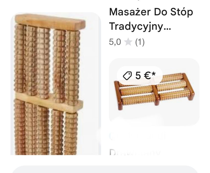 Masazer drewniany do stop
