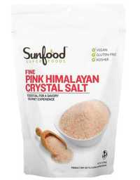 Органическая Гималайская розовая соль, мелкая фракция, 454 г