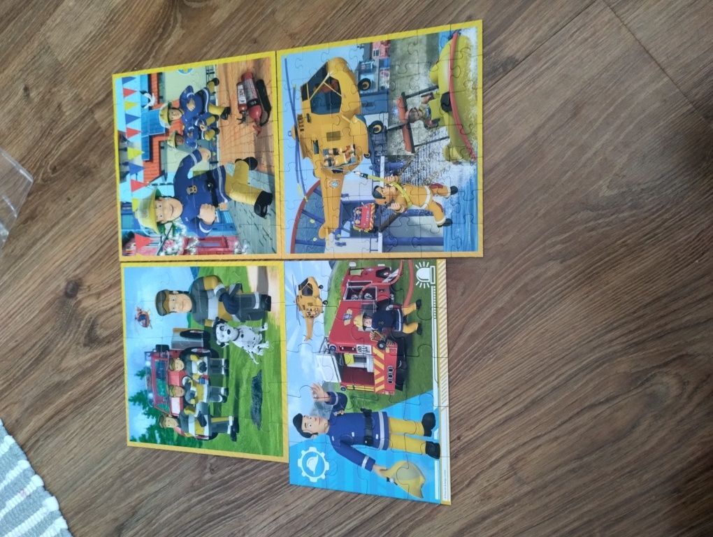 Puzzle strażak sam 3w1 plus gratis