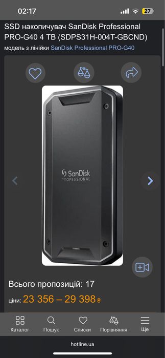 SanDisk Professional PRO-G40 4 TB SSD