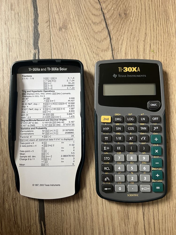 Калькулятор Texas instruments TI-30XA