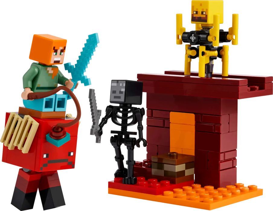 Klocki Lego Minecraft Bitwa na moście Netheru dla dzieci 6+