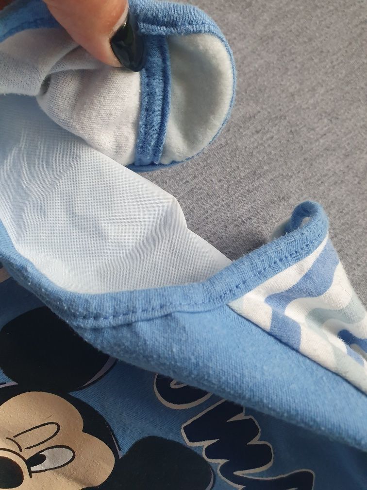śliniaki na rzep wiązsne z rękawsmi żaba disney myszka miki mickey