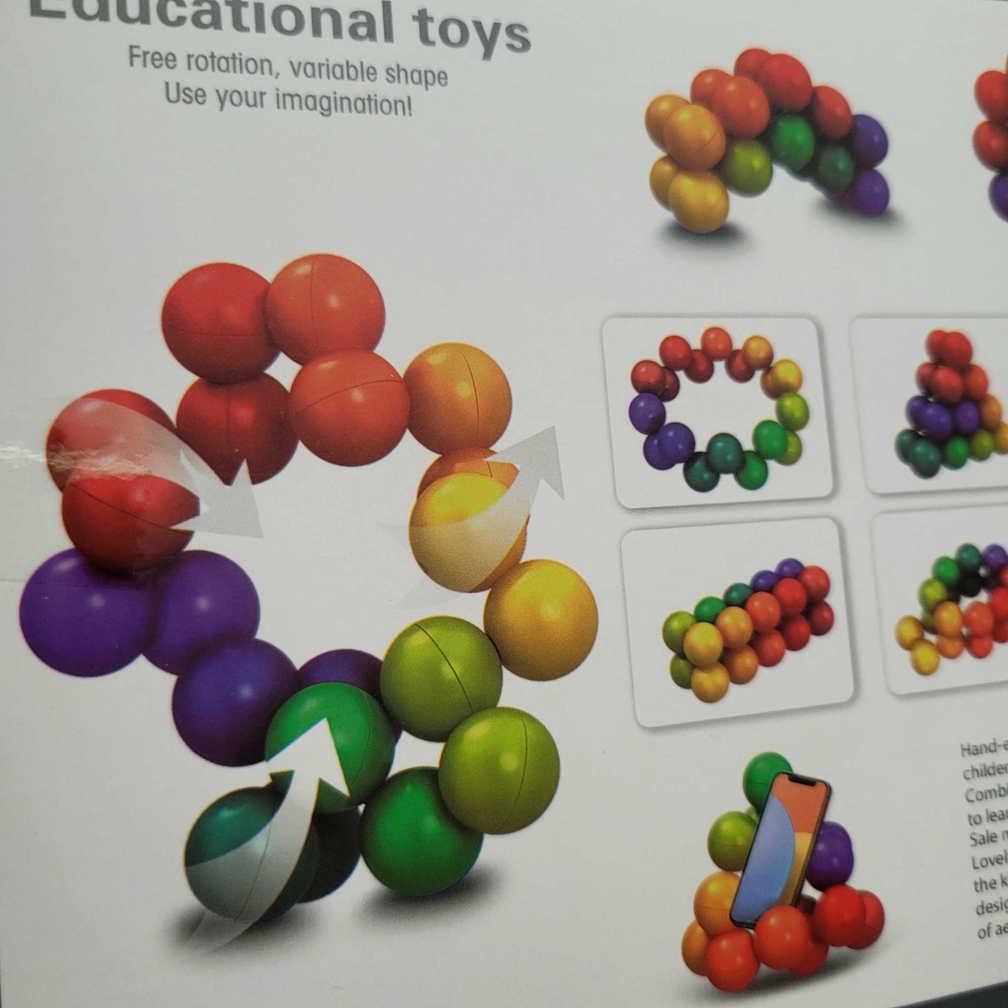 Nowa gra kulki antystresowe puzzle układanka kolorowa #519