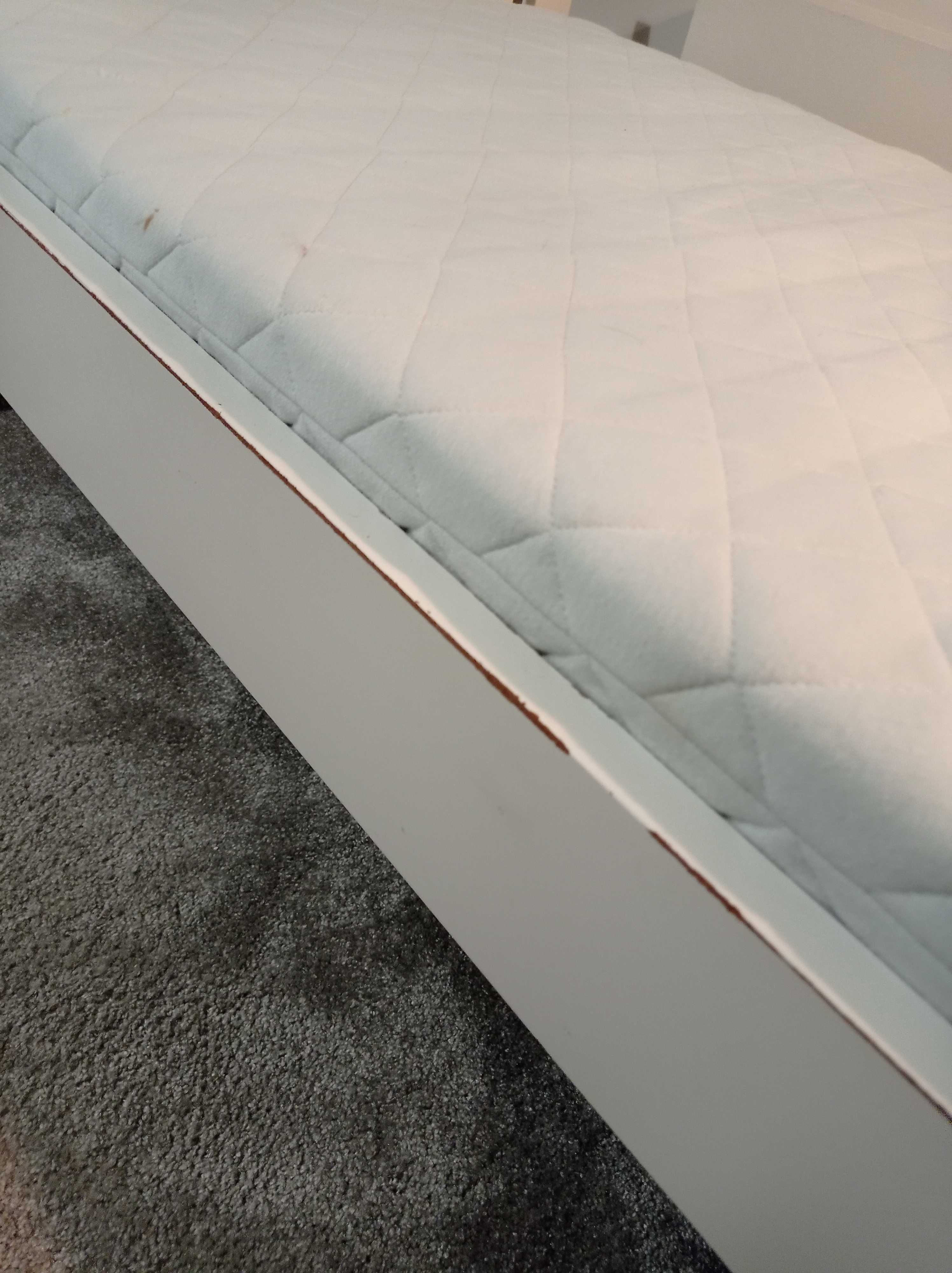 Łóżko dziecięce IKEA KRITTER, białe, 70x160, z materacem