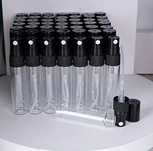Szklane Flakoniki na Perfumy z Atomizerem - zestaw 5 sztuk (NOWE)