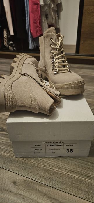 Lekkie Trapery Rusin Braies Beirge Skóra naturalna.