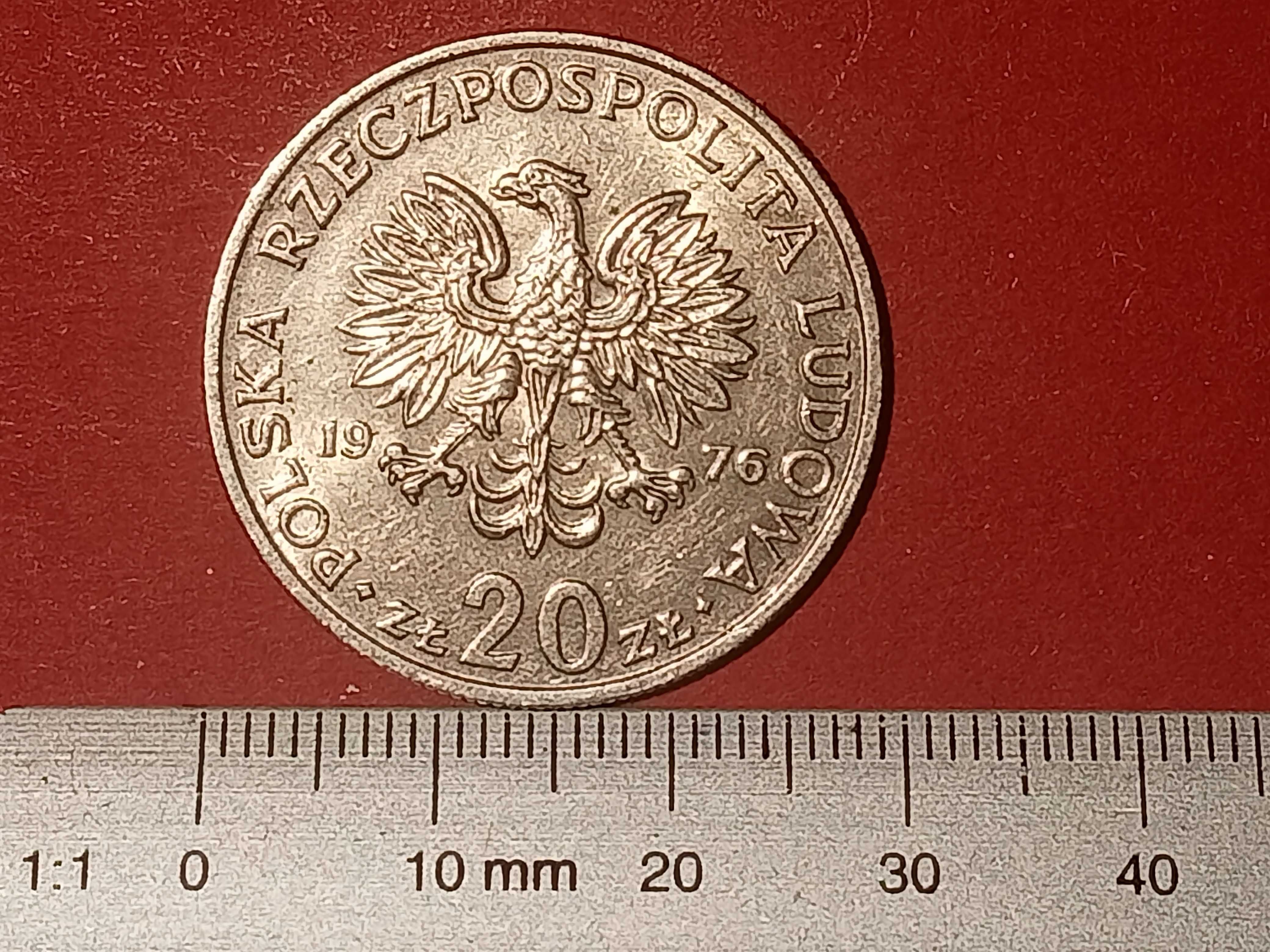 1976 Polska PRL moneta 20zł - Marceli Nowotko