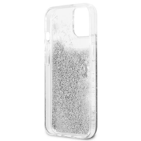 Etui Guess iPhone 13 Mini 5,4" Silver Liquid Glitter