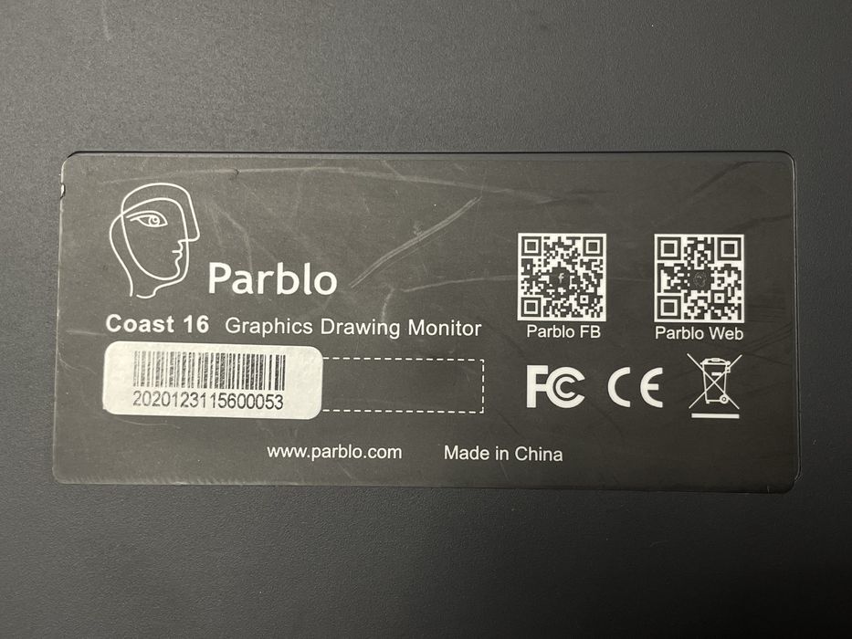 Графічний планшет Parblo Coast 16