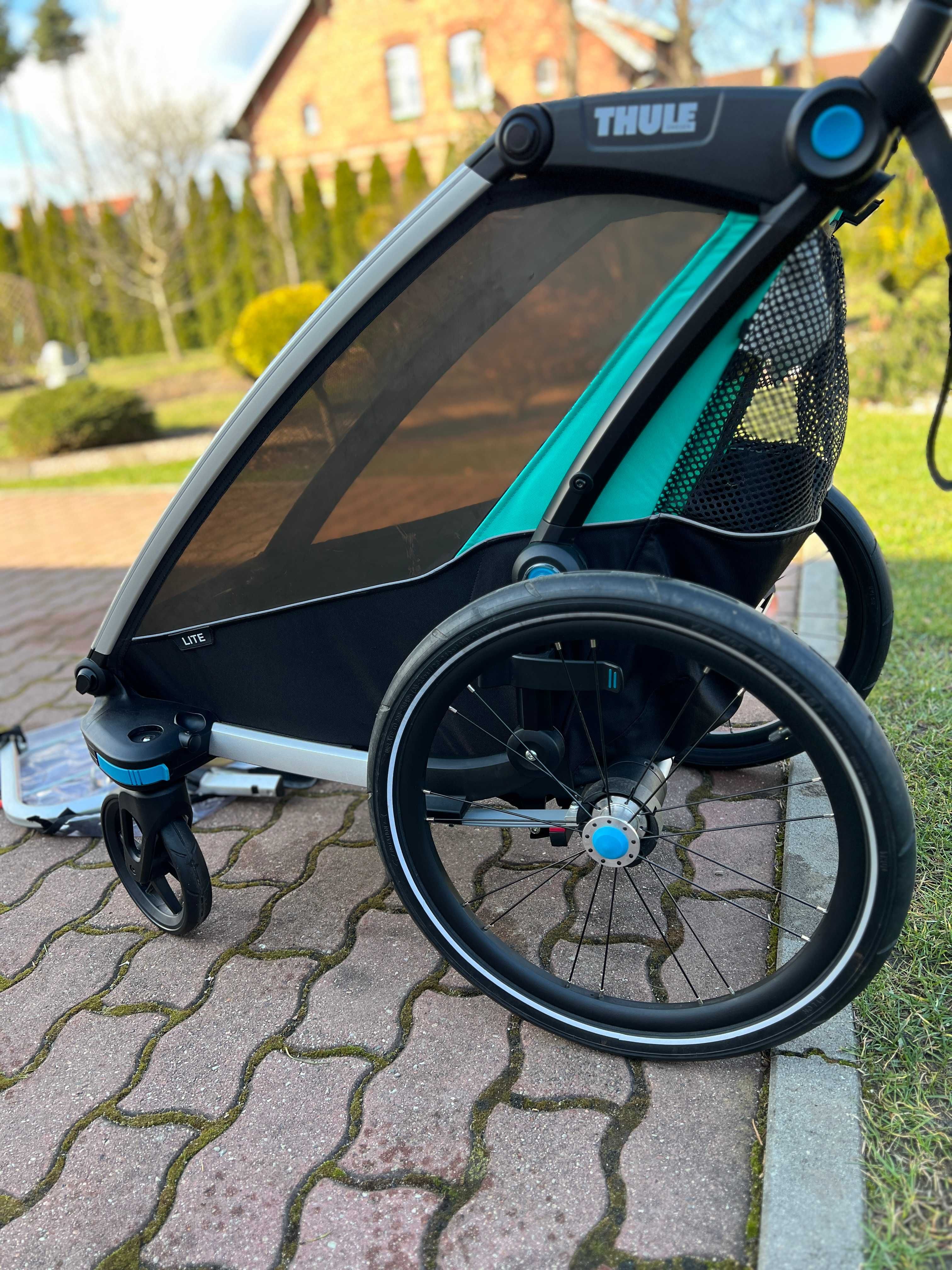 Thule Chariot Lite- przyczepka rowerowa 2w1, wózek biegowy, stan bdb!